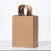 RACETOP 100 Pack White Kraft Paper Bags 5.8x3.2x8.25 Inch 150*80*210mm Small Gift Bags Handles Bulk Retail Shopping Bag